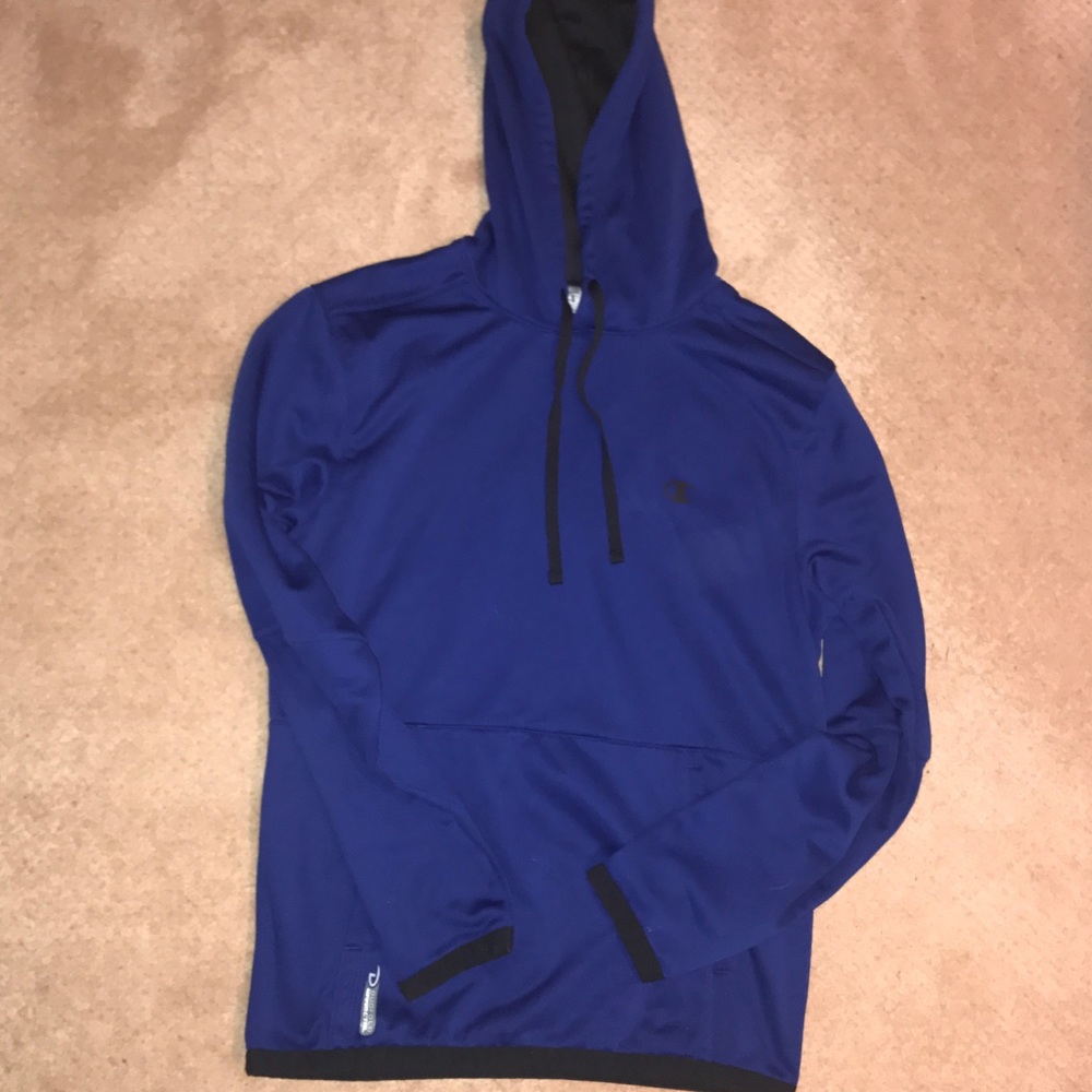 Dark blue champion hoodie
